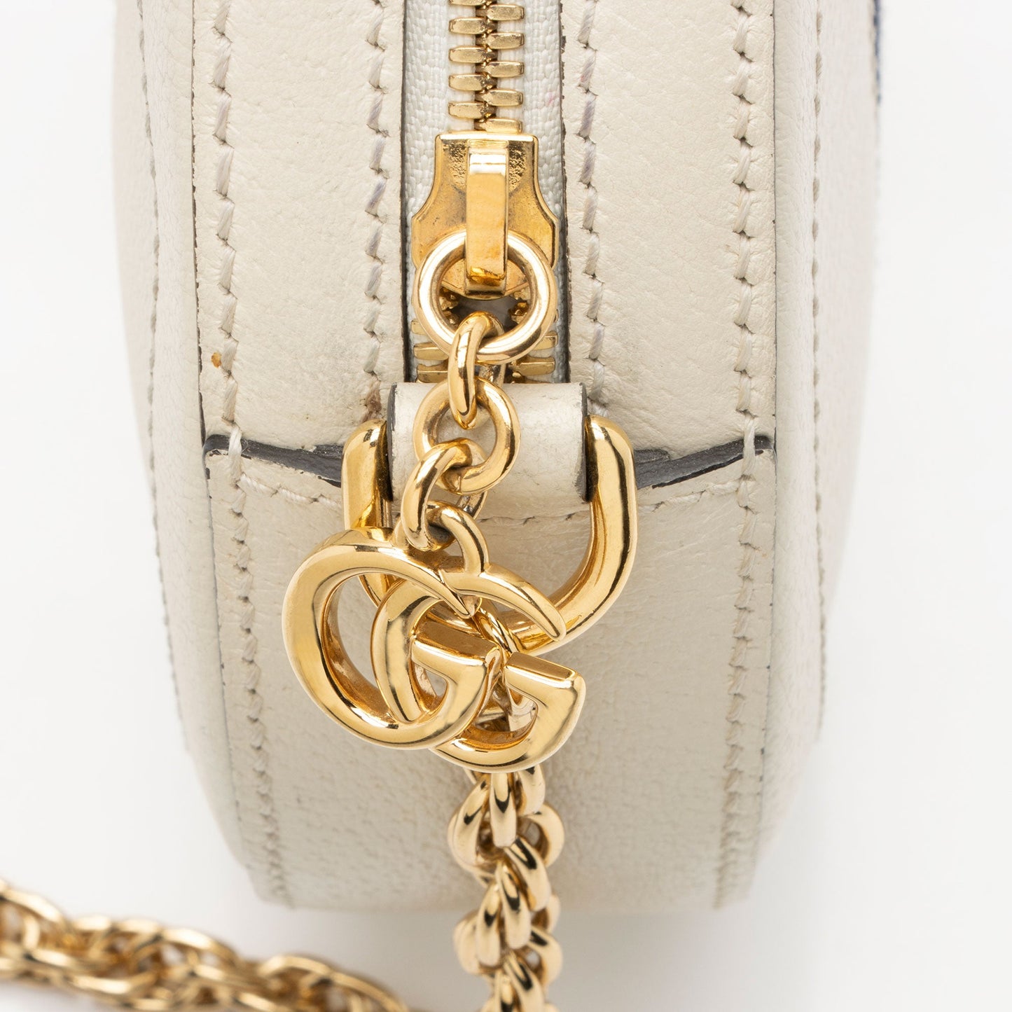 Gucci Leather Ophidia Round Mini Shoulder Bag (SHF-oVpmc0)