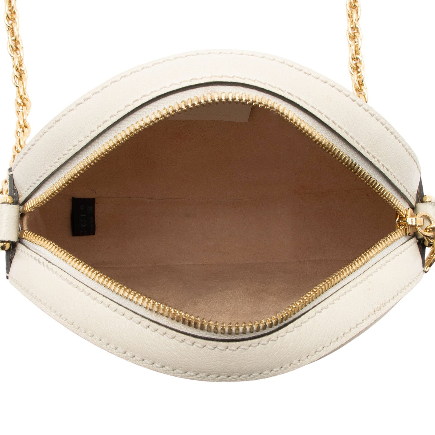 Gucci Leather Ophidia Round Mini Shoulder Bag (SHF-oVpmc0)
