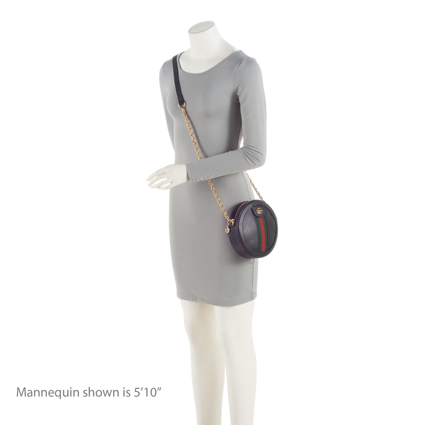 Gucci Leather Ophidia Round Mini Shoulder Bag (SHF-8X1FRs)