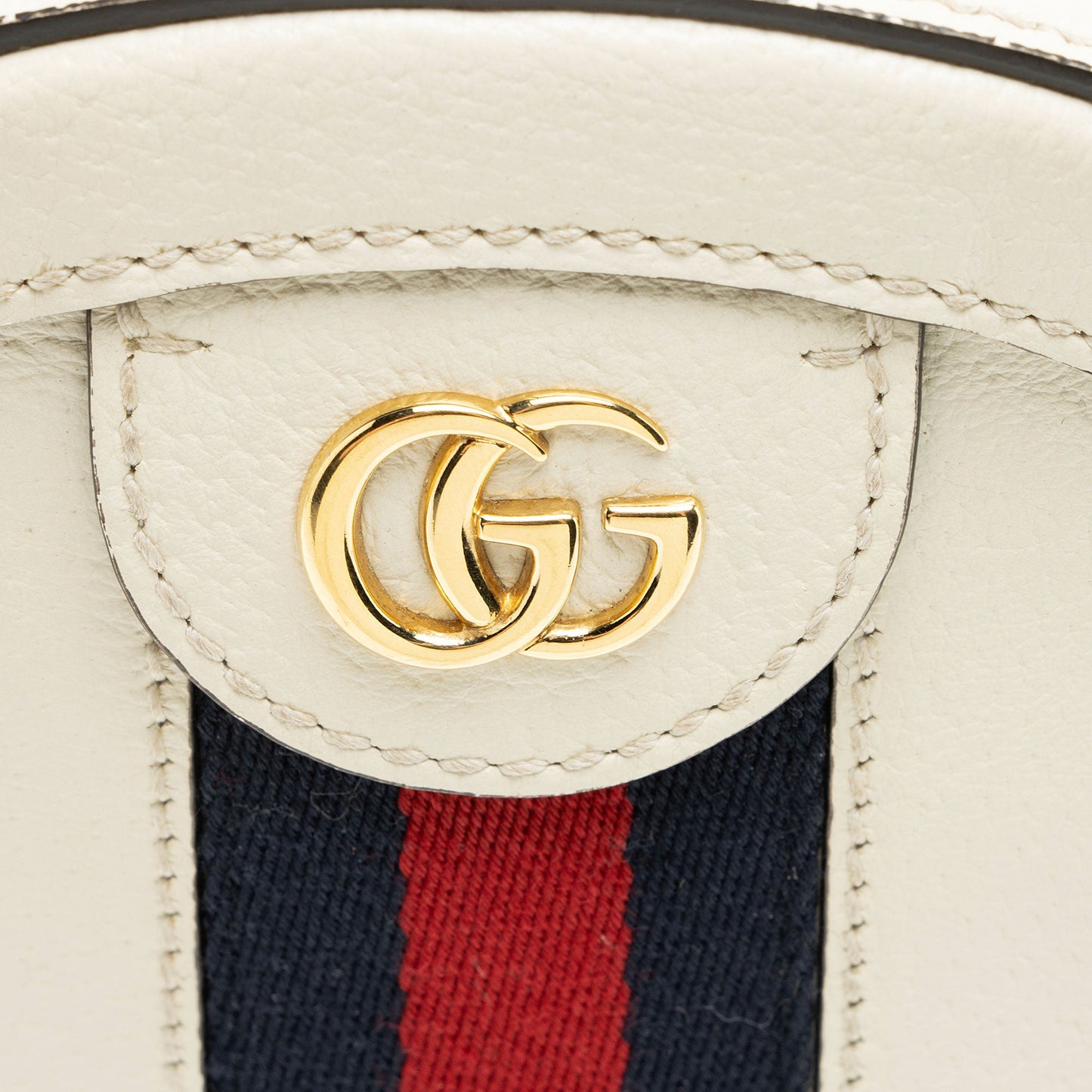Gucci Leather Ophidia Round Mini Shoulder Bag