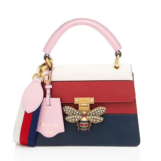 Gucci Leather Queen Margaret Top Handle (SHF-oBE2Ol)