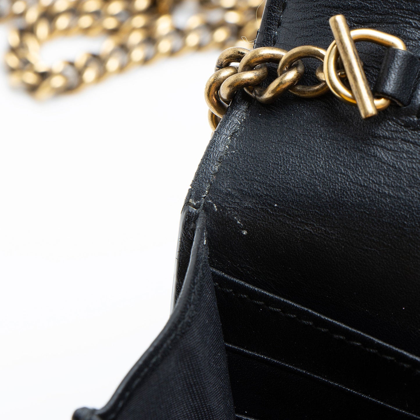 Gucci Leather Queen Margaret Wallet on Chain