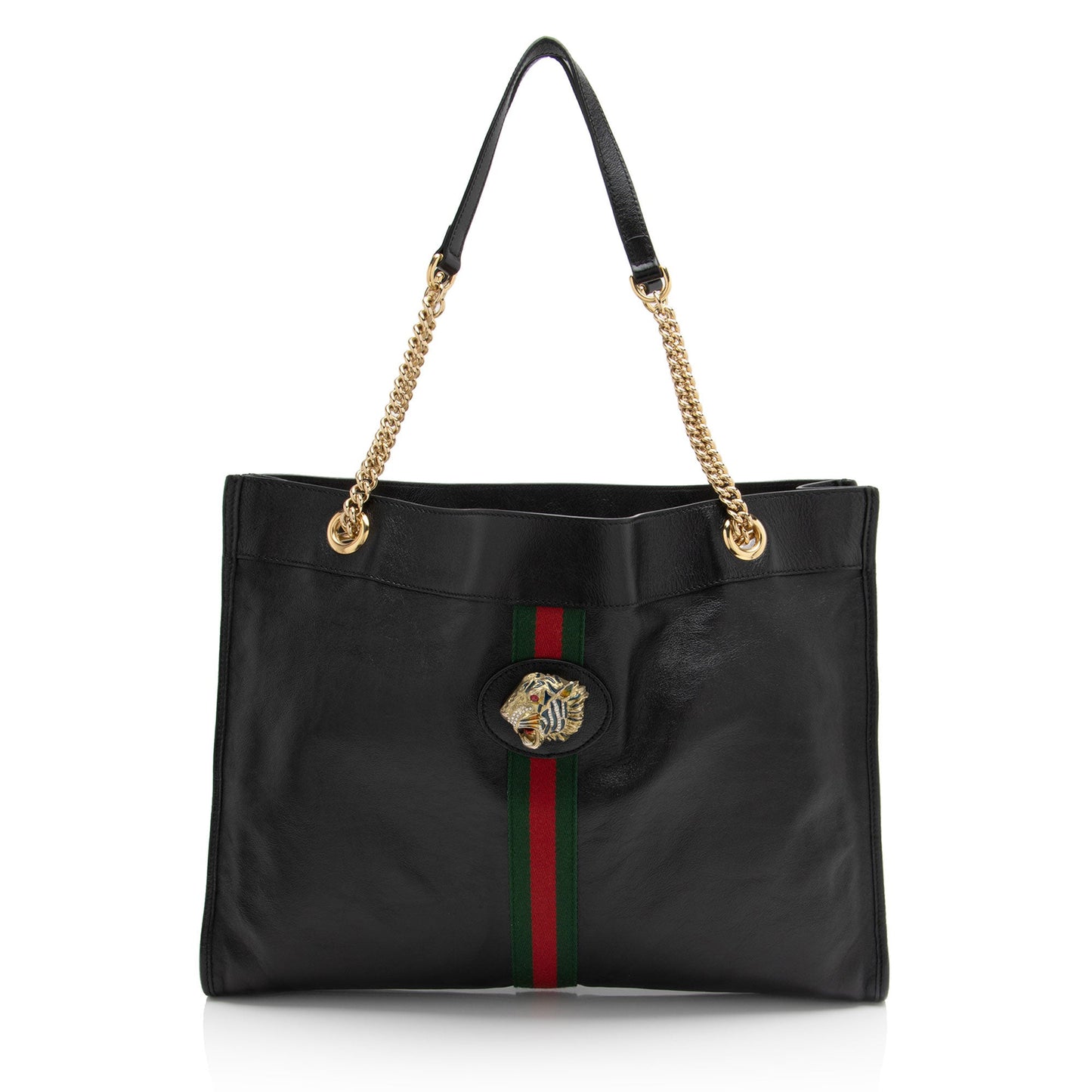 Gucci Leather Rajah Large Tote (SHF-mZ5Dai)