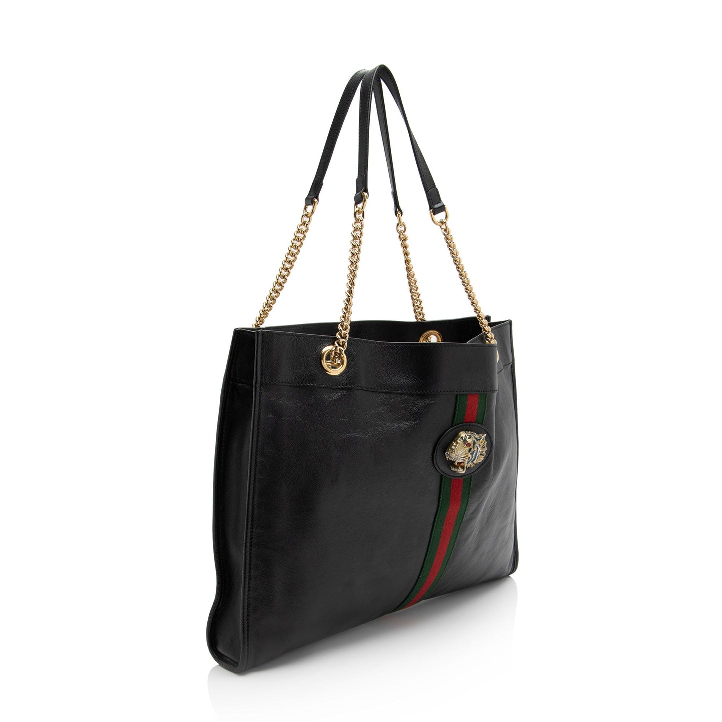 Gucci Leather Rajah Large Tote (SHF-mZ5Dai)