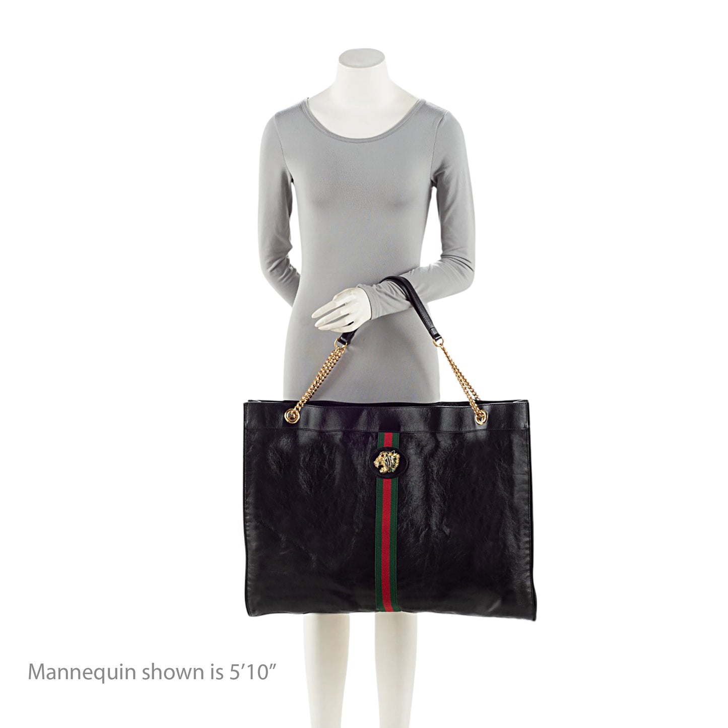 Gucci Leather Rajah Maxi Tote