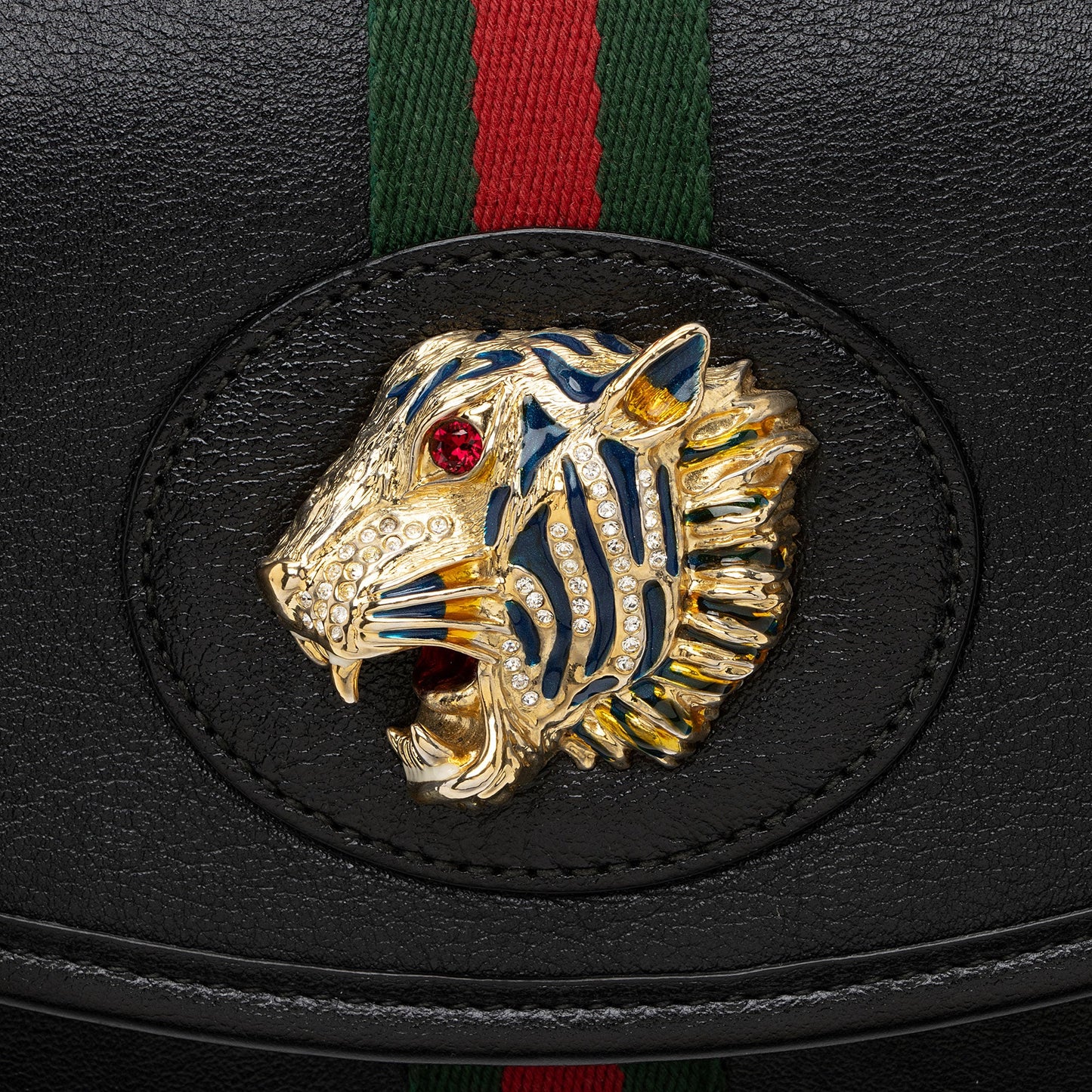 Gucci Leather Rajah Small Shoulder Bag (SHF-y3mACc)