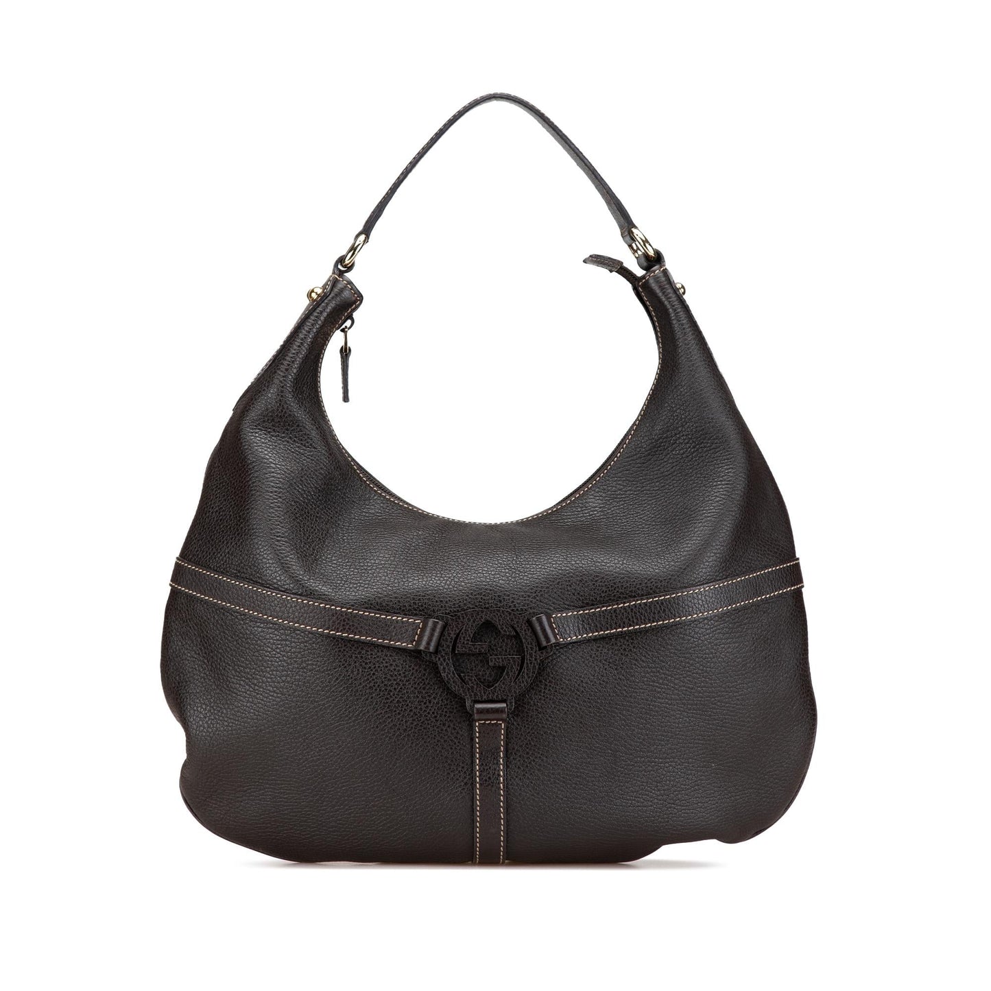 Gucci Leather Reins Hobo Bag