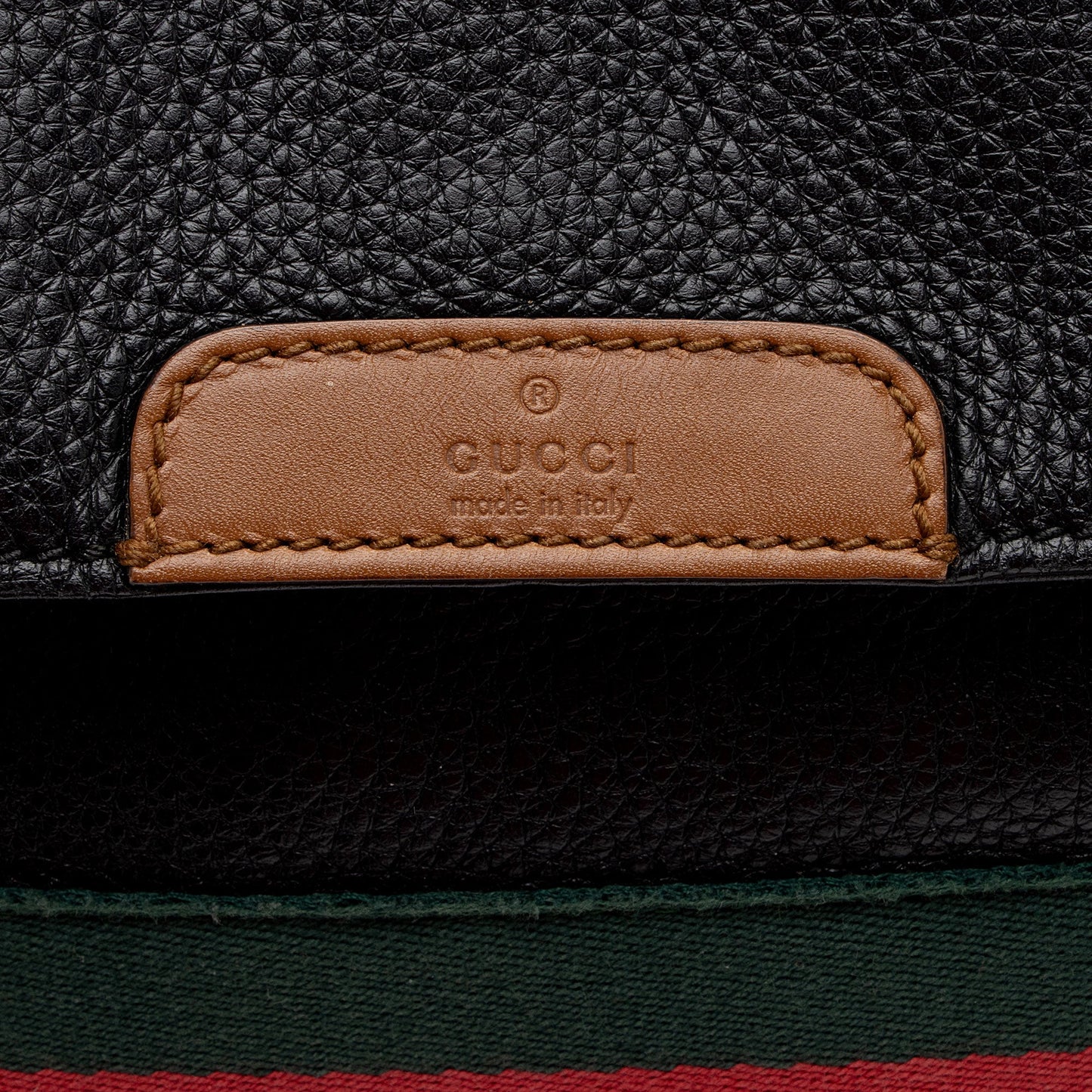 Gucci Leather Signature Web Messenger (SHF-6F03zC)
