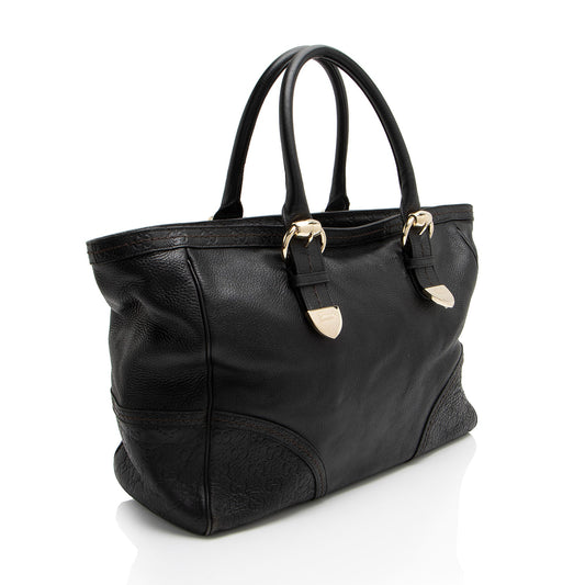 Gucci Leather Signoria Medium Tote
