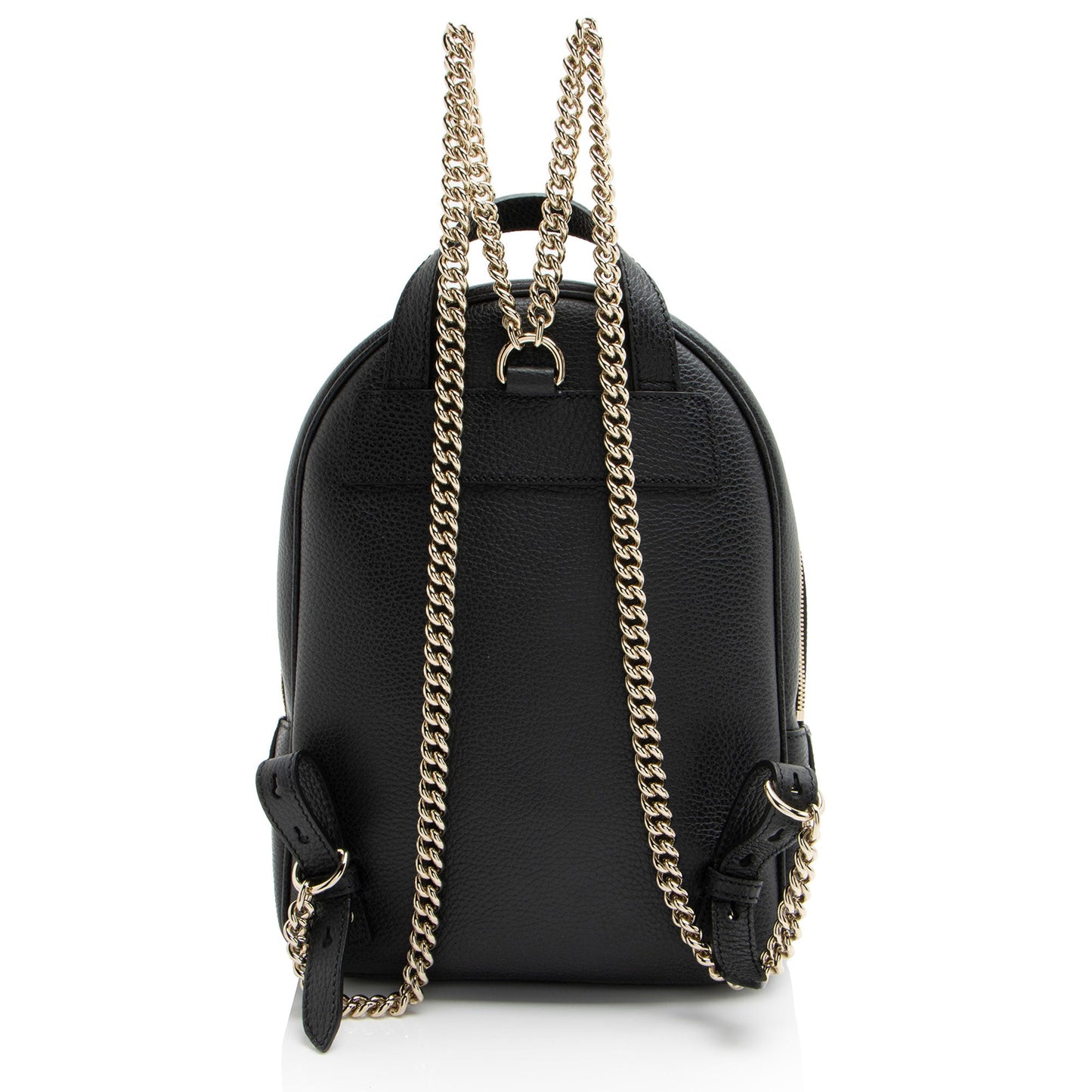 Gucci Leather Soho Chain Backpack (SHF-ImbRbN)