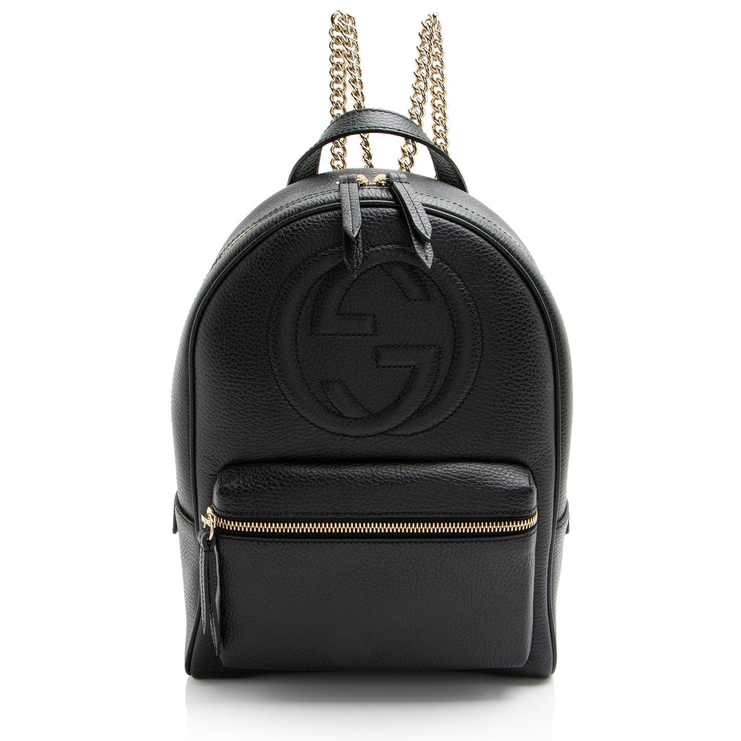 Gucci Leather Soho Chain Backpack (SHF-ImbRbN)