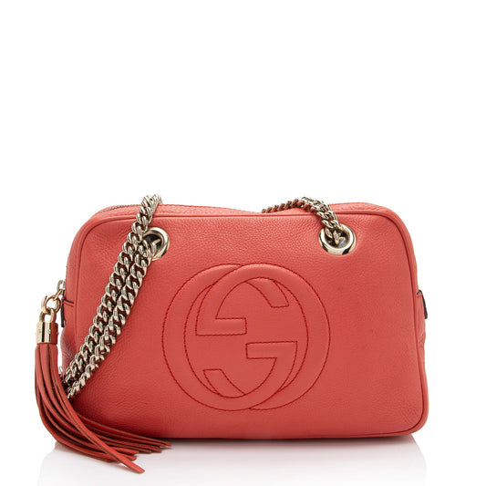 Gucci Leather Soho Chain Small Shoulder Bag (SHF-me1riu)