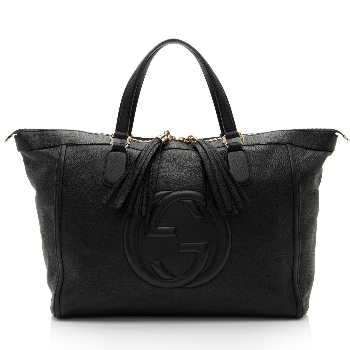 Gucci Leather Soho Large Zip Tote (SHF-3j2gH9)