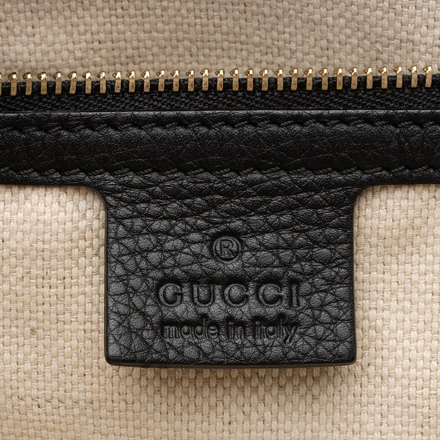 Gucci Leather Soho Large Zip Tote (SHF-3j2gH9)