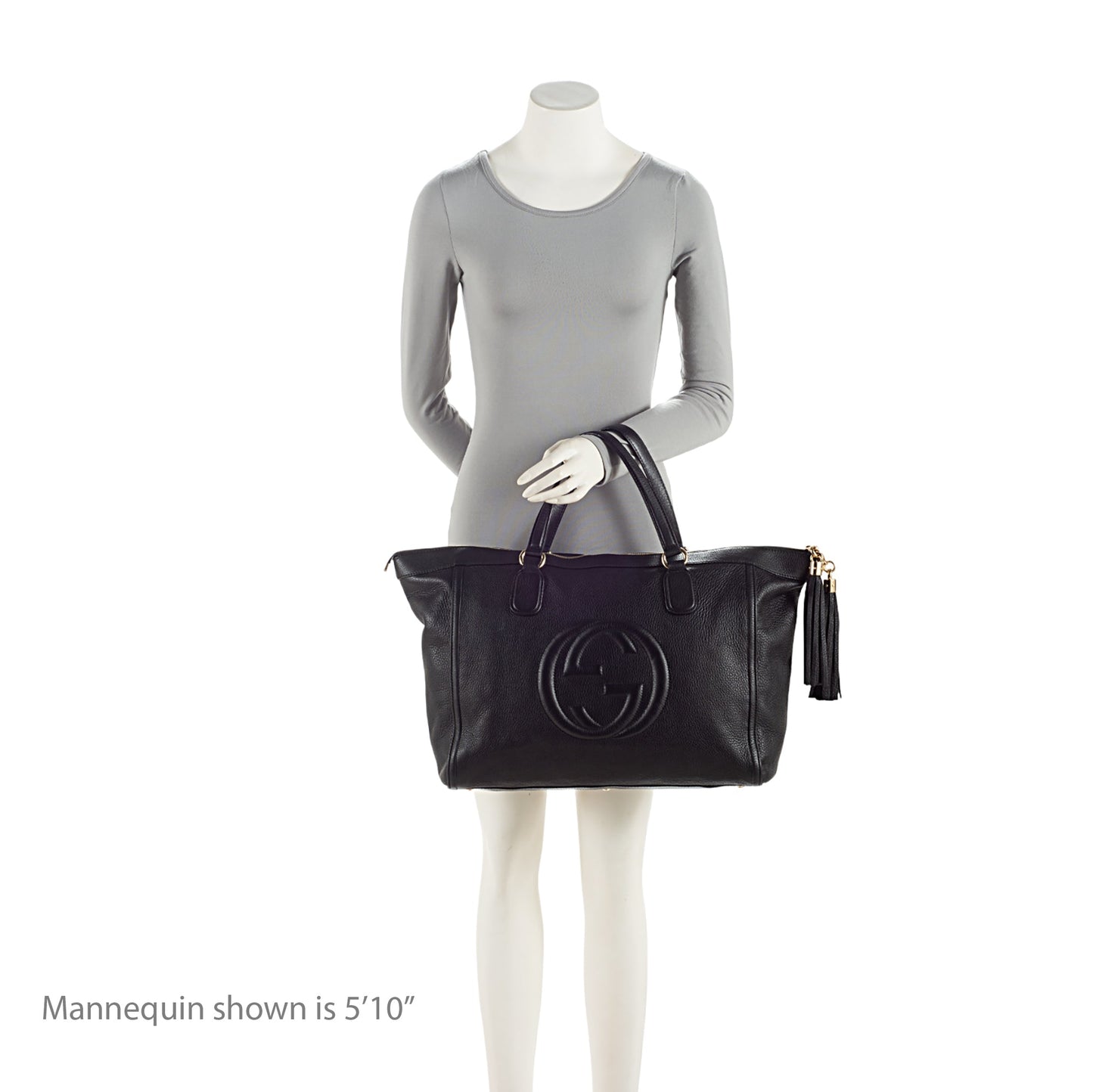 Gucci Leather Soho Large Zip Tote (SHF-3j2gH9)