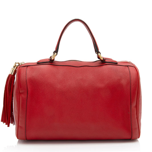 Gucci Leather Soho Medium Boston Bag (SHF-Xicyed)
