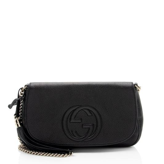 Gucci Leather Soho Medium Flap Bag (SHF-fYEFdJ)