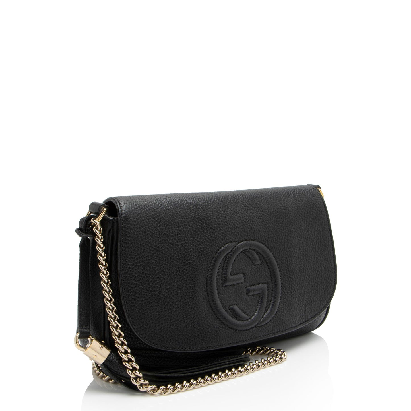 Gucci Leather Soho Medium Flap Bag (SHF-h90S5H)