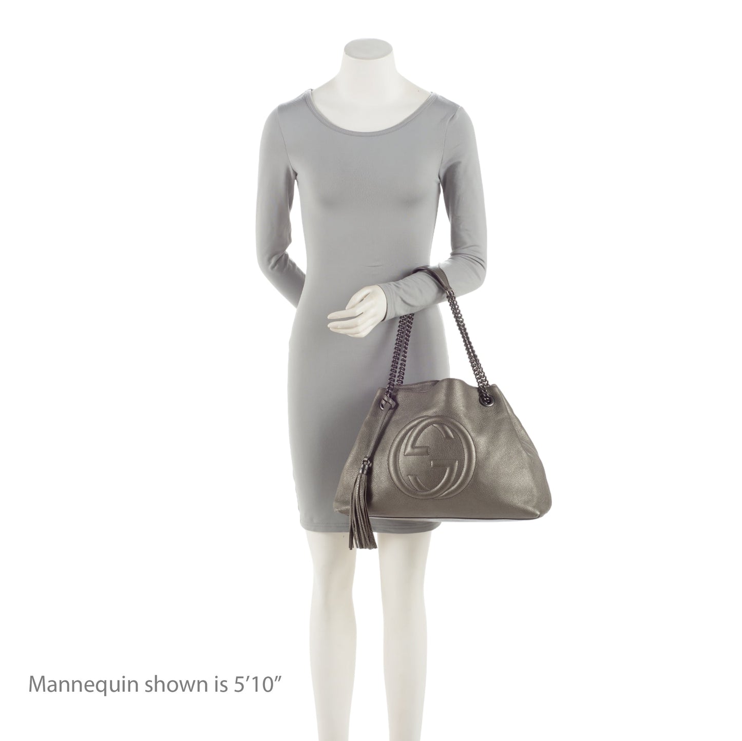 Gucci Metallic Leather Soho Medium Shoulder Bag