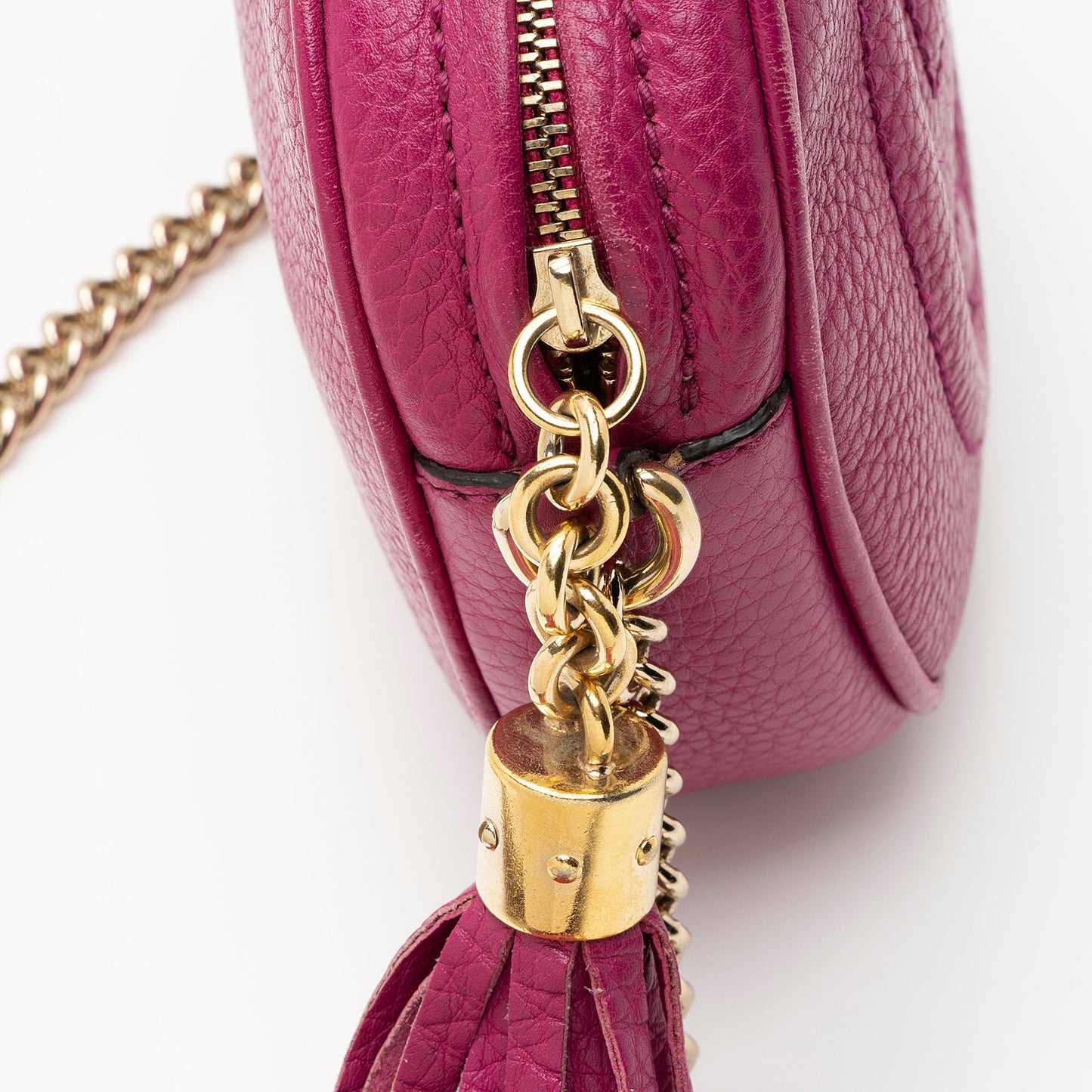 Gucci Leather Soho Mini Chain Bag (SHF-8kN0JE)