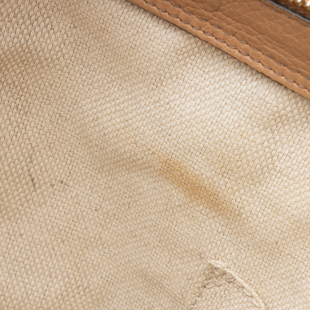 Gucci Leather Soho Top Handle Tote
