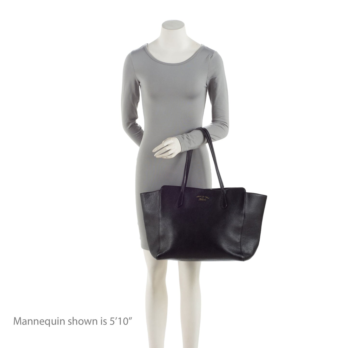 Gucci Leather Swing Medium Tote (SHF-b8kgN9)