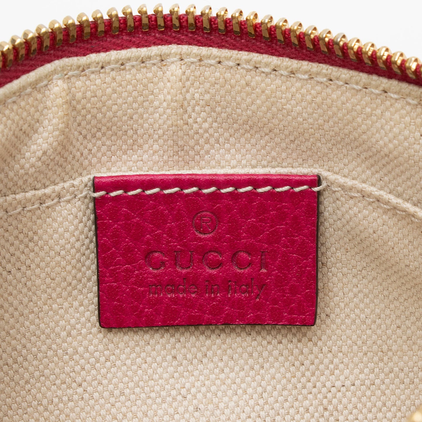 Gucci Leather Swing Small Pouch (SHF-ao2au6)
