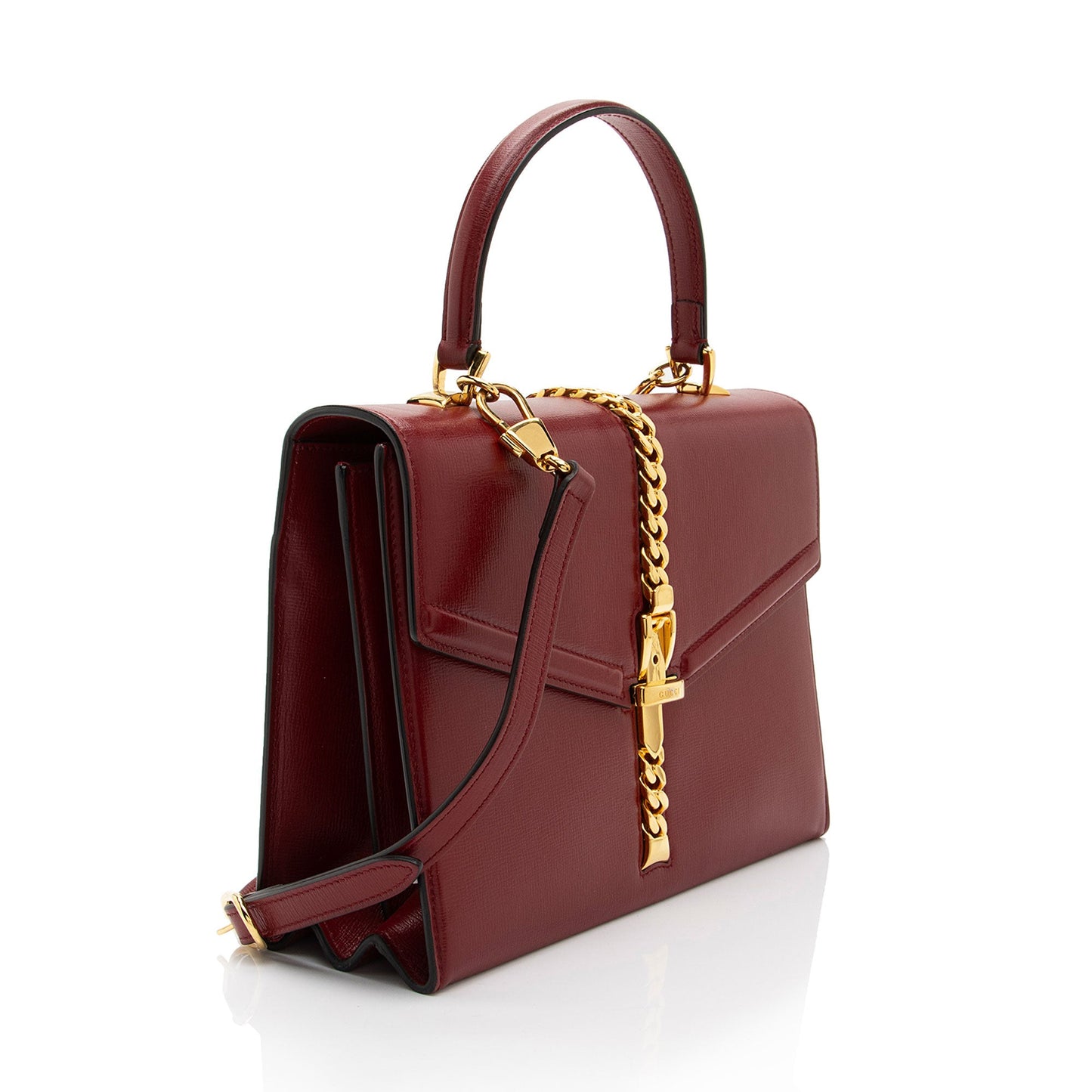 Gucci Leather Sylvie 1969 Medium Top Handle