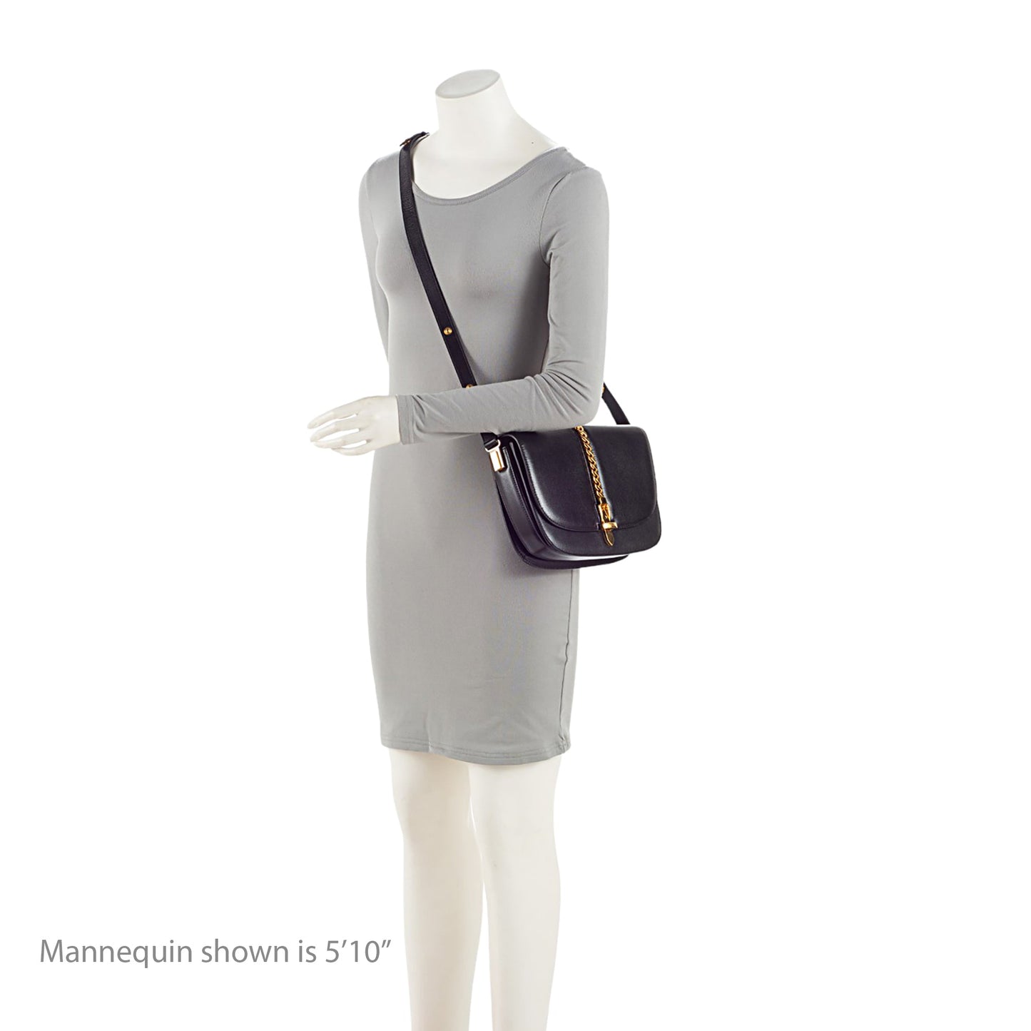 Gucci Leather Sylvie 1969 Small Shoulder Bag (SHF-Dygrqc)