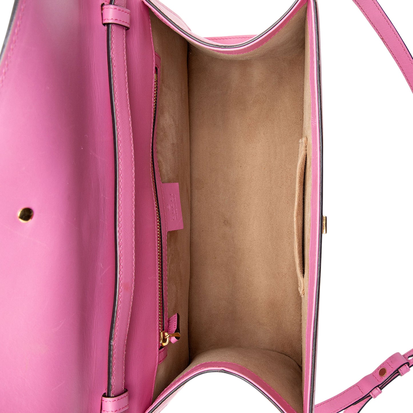 Gucci Leather Sylvie Medium Top Handle (SHF-h0LvZF)