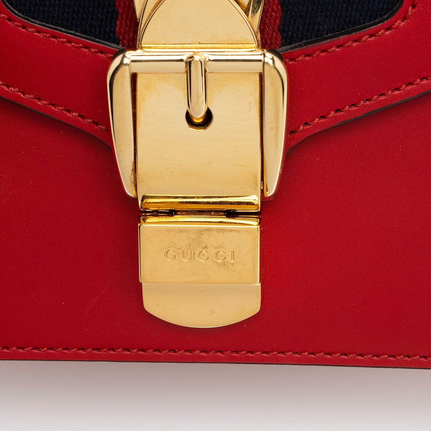 Gucci Leather Sylvie Mini Chain Bag