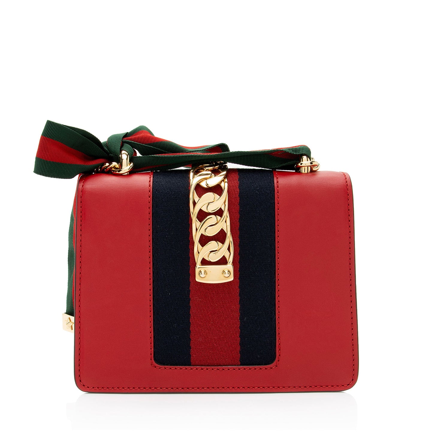 Gucci Leather Sylvie Mini Chain Bag