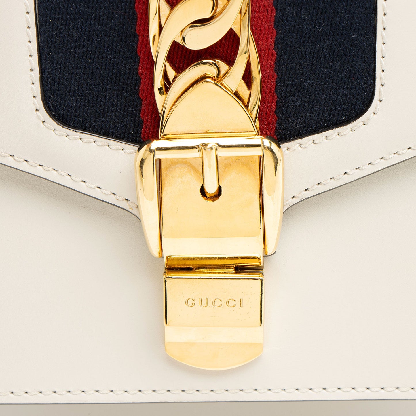Gucci Leather Sylvie Mini Chain Bag