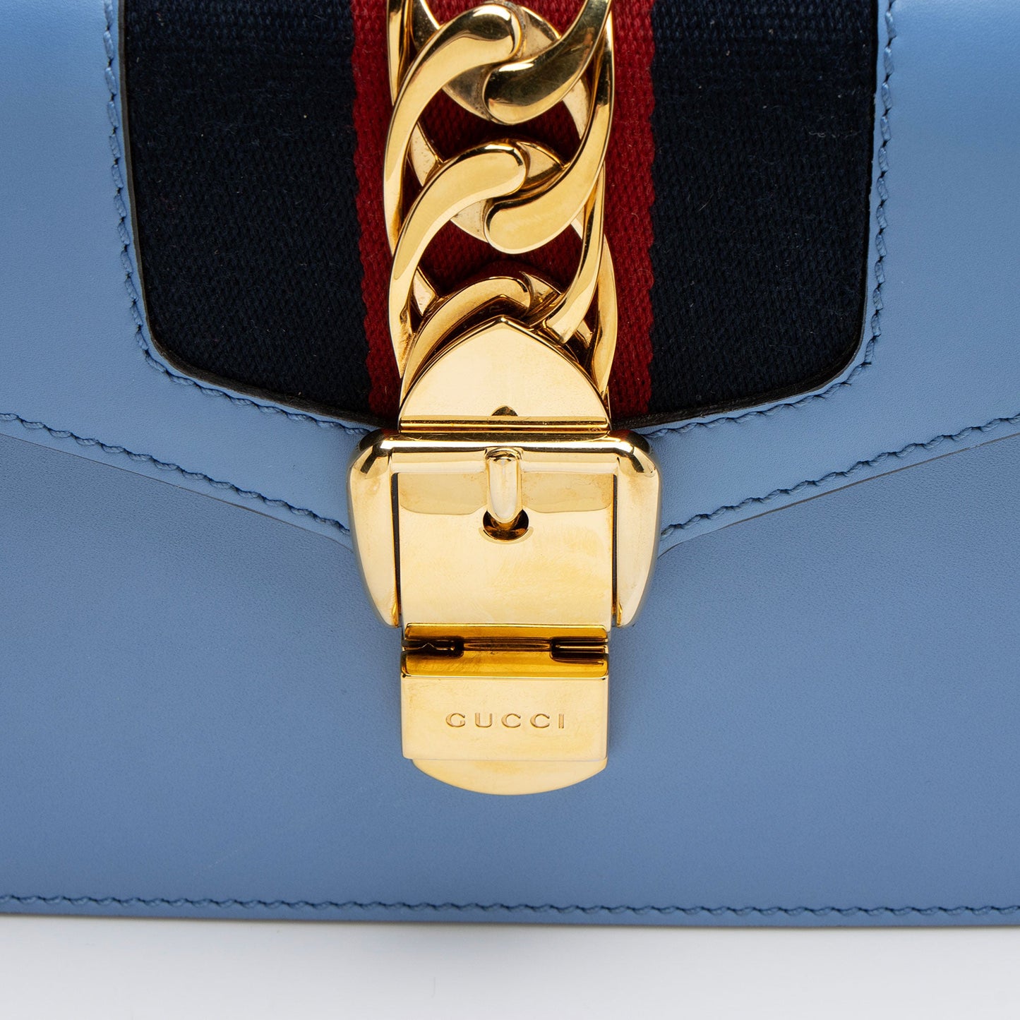 Gucci Leather Sylvie Mini Top Handle