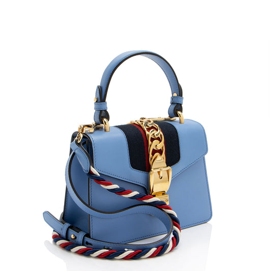 Gucci Leather Sylvie Mini Top Handle