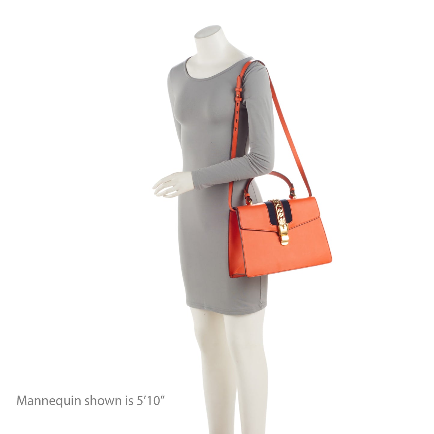 Gucci Leather Sylvie Medium Top Handle (SHF-PUOoAN)