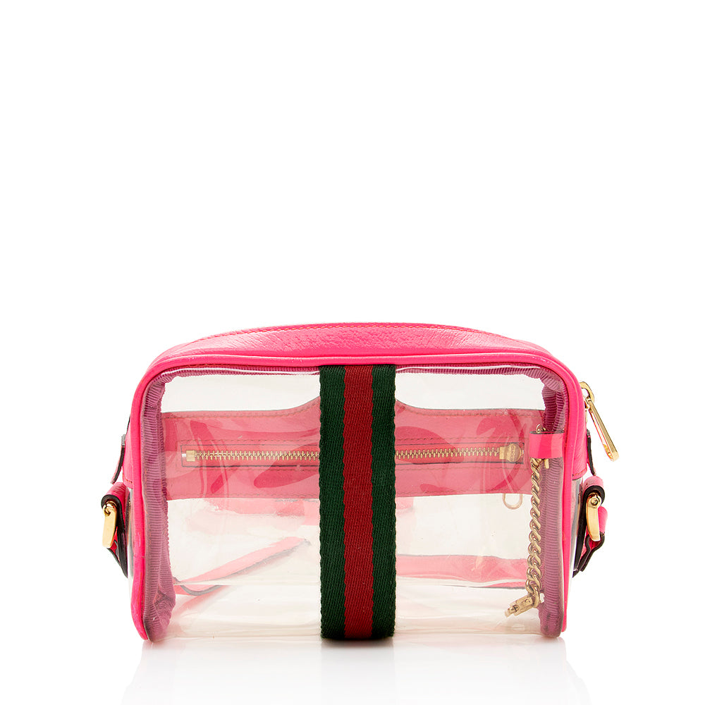 Gucci Leather Transparent Ophidia Mini Shoulder Bag (SHF-20179)
