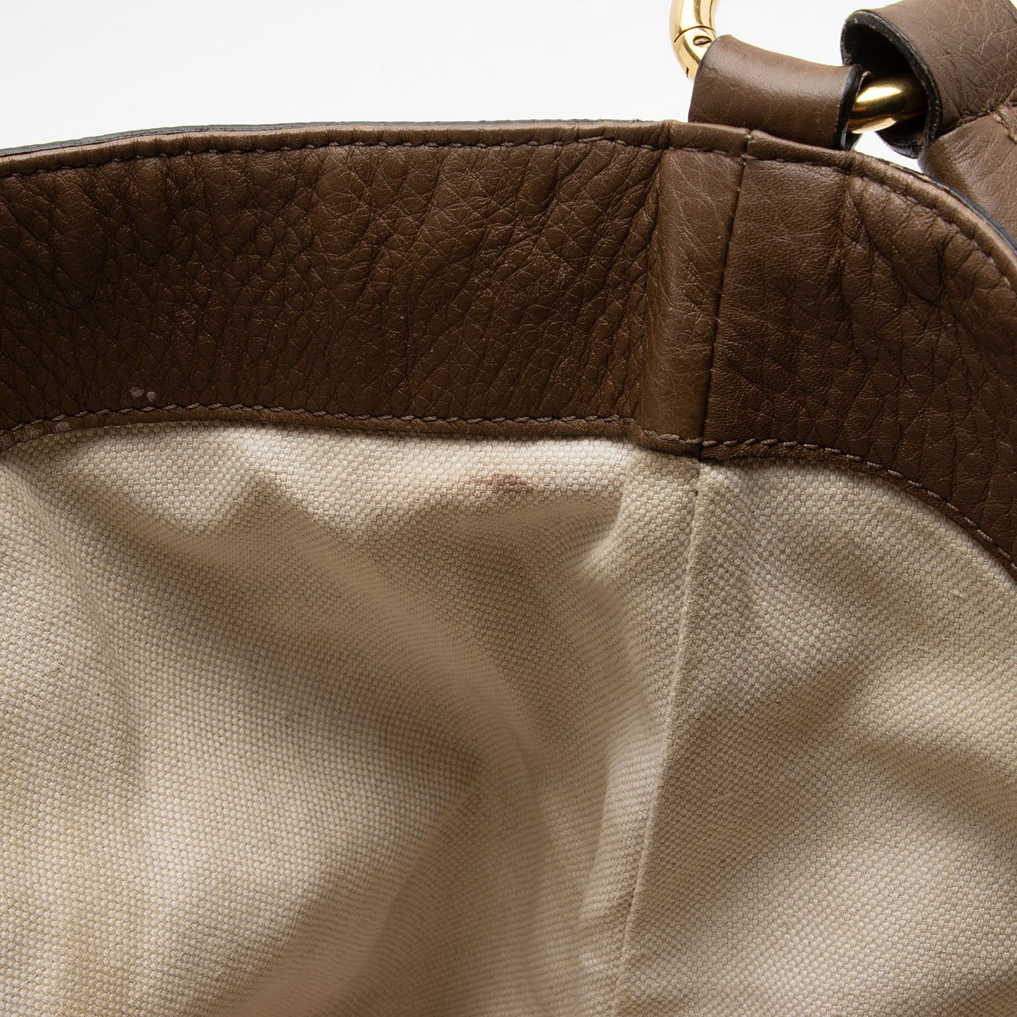 Gucci Leather Twill Medium Tote