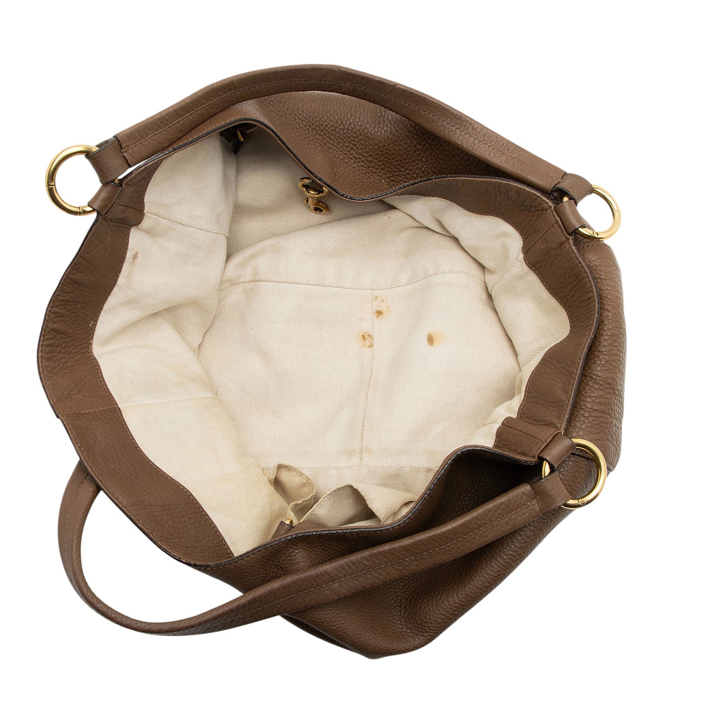 Gucci Leather Twill Medium Tote