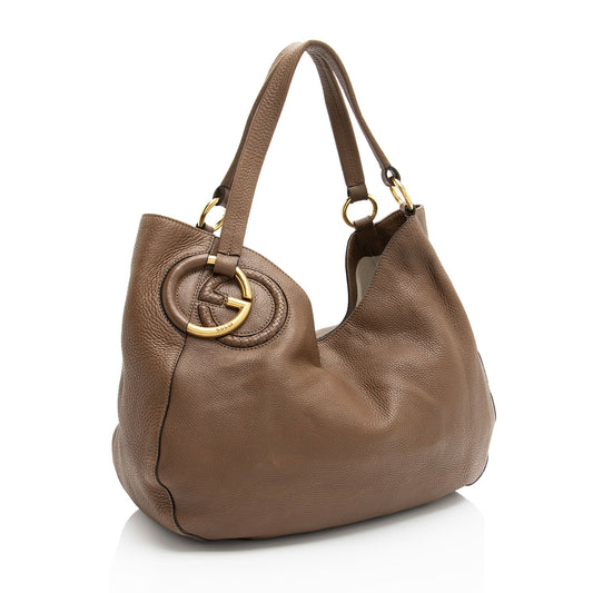 Gucci Leather Twill Medium Tote