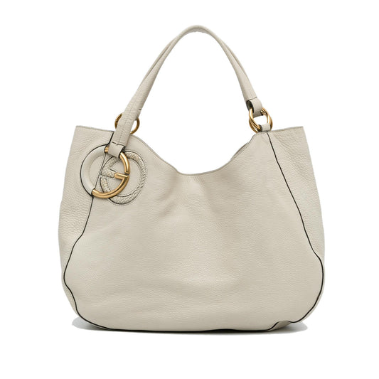 Gucci Leather Twill Tote Bag (SHG-6N7GyM)