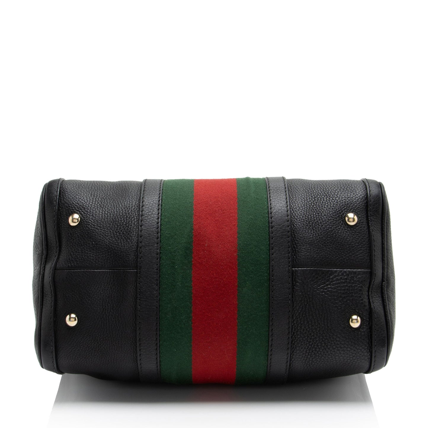 Gucci Leather Vintage Web Joy Medium Boston Bag