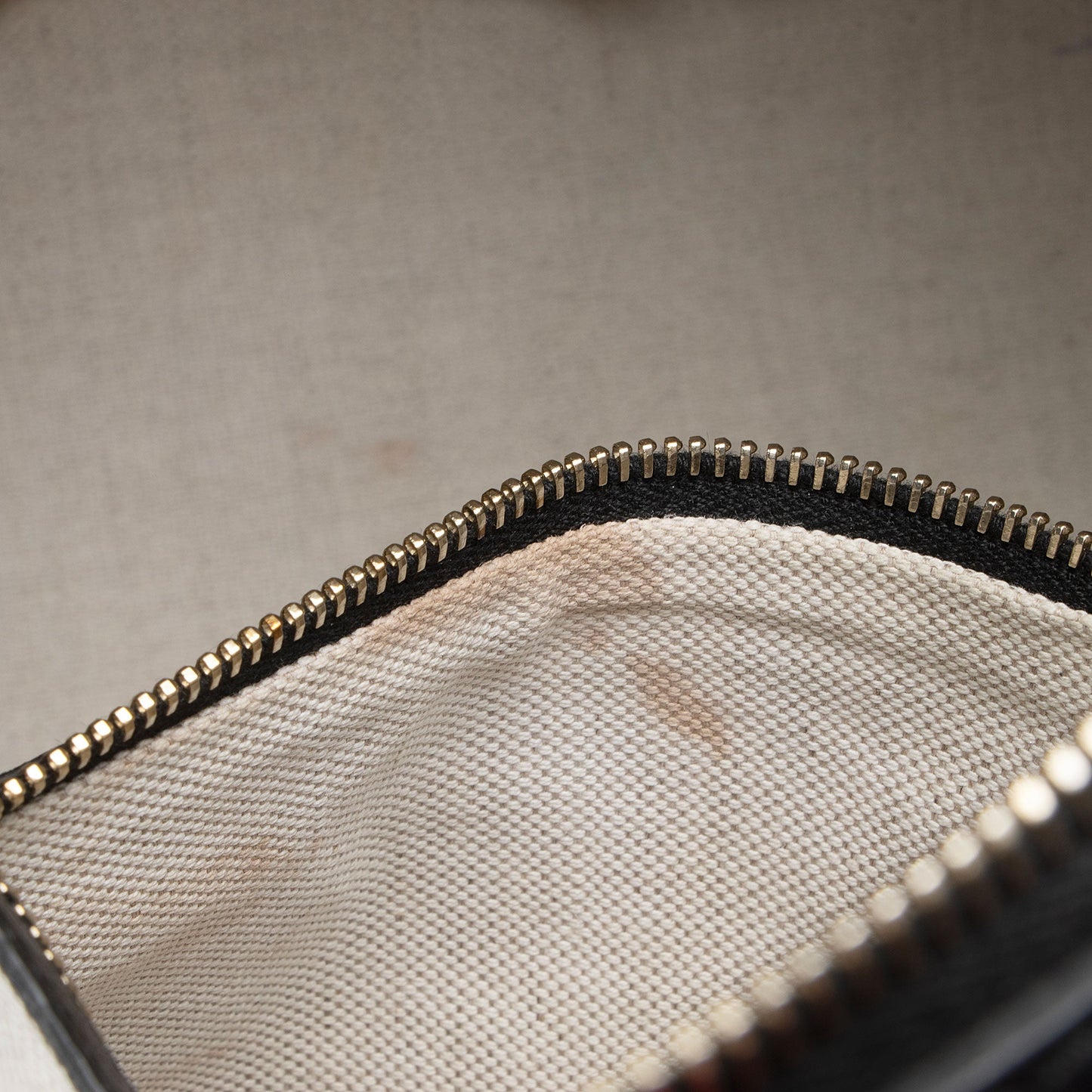 Gucci Leather Vintage Web Joy Medium Boston Bag