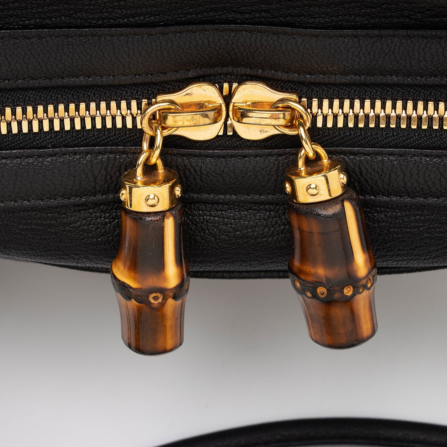 Gucci Leather Bamboo Horsebit Wave Satchel (SHF-Ka9DSr)
