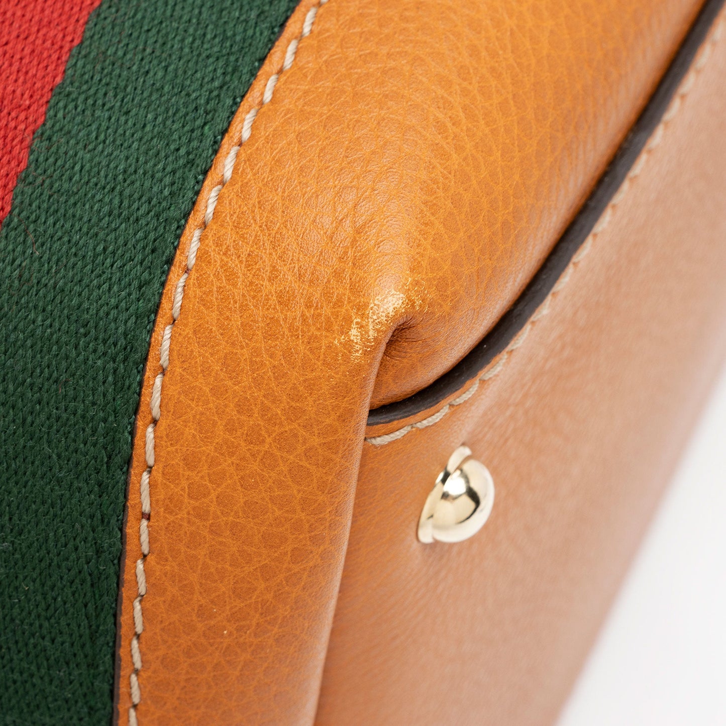Gucci Leather Web Heritage Medium Tote (SHF-XXWAnW)