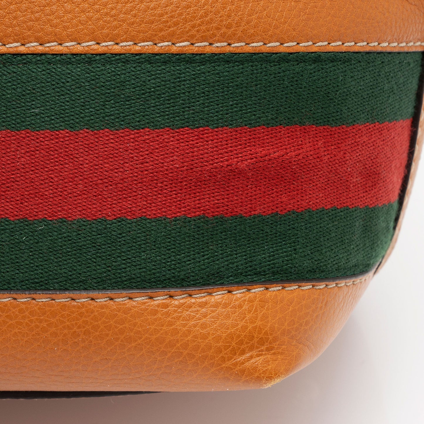 Gucci Leather Web Heritage Medium Tote (SHF-XXWAnW)