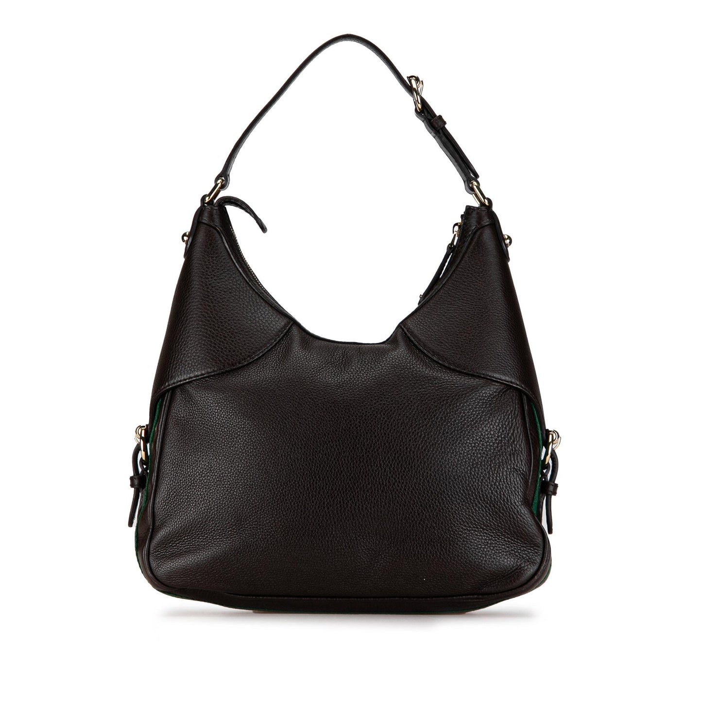 Gucci Leather Web Horsebit Heritage Hobo (SHG-jzG0Tk)