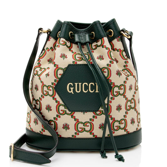 Gucci Limited Edition GG Canvas 100 Bucket Bag (SHF-x2mTZd)