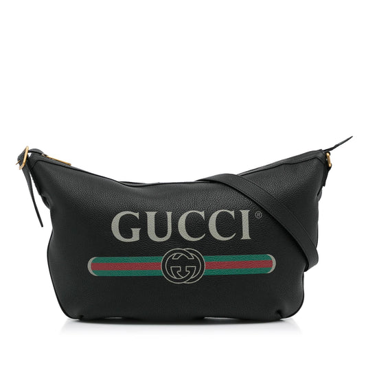 Gucci Logo Half Moon Hobo (SHG-yiN9Q7)
