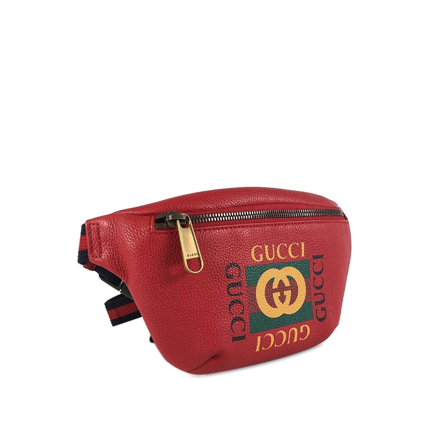 Gucci Logo Leather Belt Bag (SHG-6CRbrH)